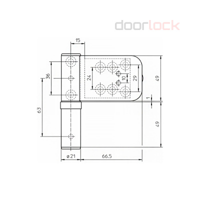 Петля SIMONSWERK SIKU 3D Serie K 4045