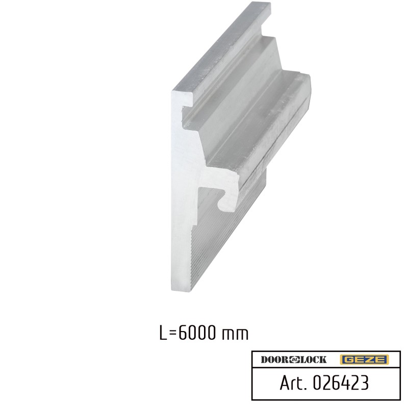 Профиль зажимной для закаленного стекла, внутренний (до 6000 мм)