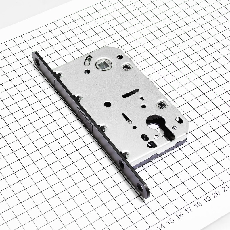 Замок дверной магнитный Doorlock DL451M/С/50/85/18/Black, цилиндровый, черный