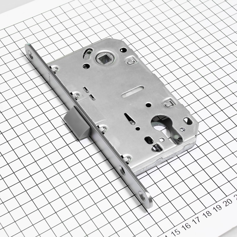 Замок дверной Doorlock V 431/С/50/85/18/SCr, цилиндровый, матовый хром