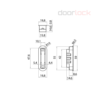 Запорная планка Bonaiti для замка B-Forty