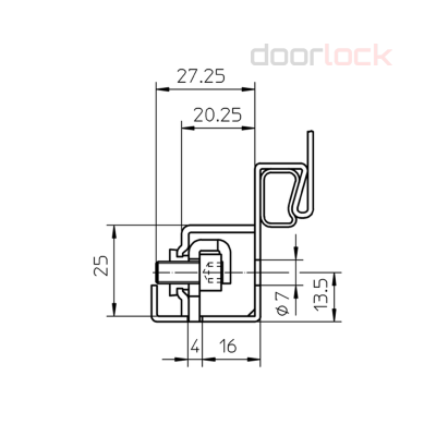 Петлевой базирующий элемент V 8600 для серии Variant