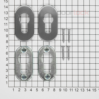 Ключевина DOORLOCK UR01 PZ Rt овальная для профильных дверей