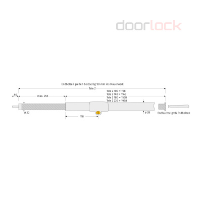 Оконный замок ABUS Tele-Z 100
