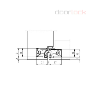 Петля SIMONSWERK TECTUS TE 240 F1 (полиэфирное покрытие под матовый хром)