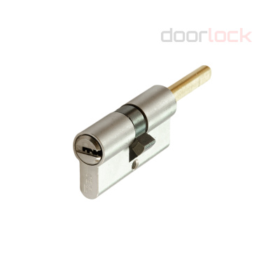 Цилиндровый механизм ISEO R65 NI 30хK30 мм никелированный, 5 ключей с пластиковыми колпачками