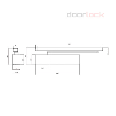 Доводчик ECO SCHULTE TS-40 BC DC