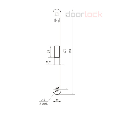 Замок дверной магнитный Гардиан Soft 1 M WC GRF