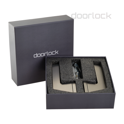 Ручка дверная DOORLOCK Phantom Galleya Z71P MBSN, матовый никель, скрытая розетка