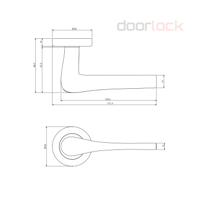 Ручка DL Звездная линия M102/Y Aldebaran SCB (матированный хром)