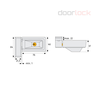 Оконный замок ABUS 3030 EK