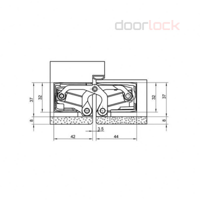 Петля SIMONSWERK Tectus TE 640 F1 (полиэфирное покрытие под матовый хром)