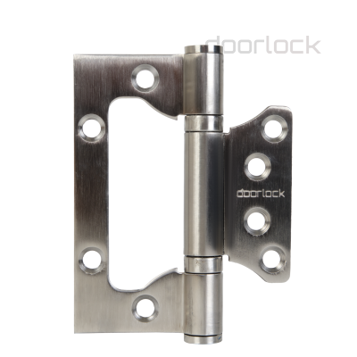 Комплект петель карточных без врезки DOORLOCK H100/76/2BB/SSS